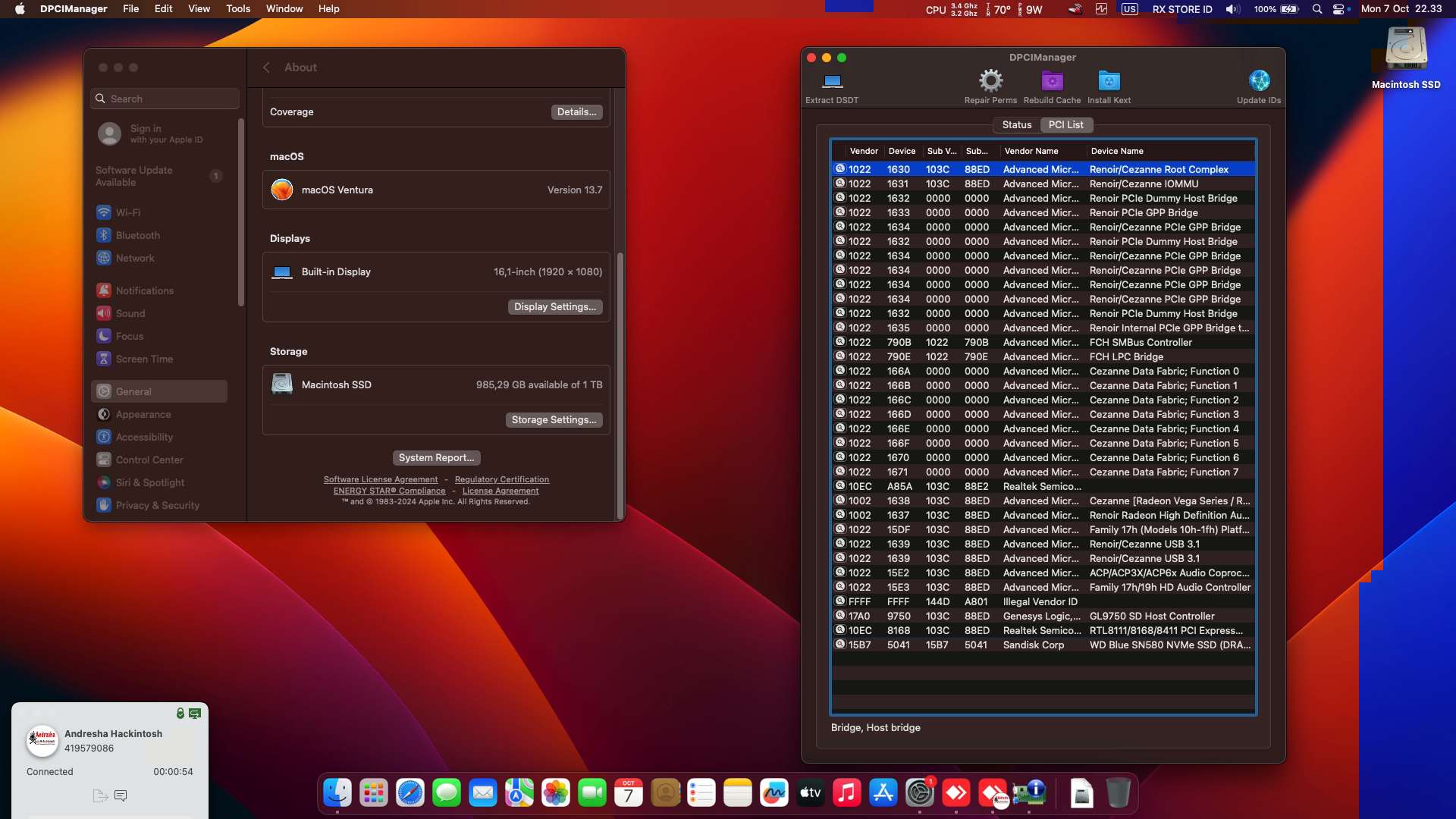 HP Victus 16 E0010CA [Cezanne   AMD Ryzen 5 5600H + Radeon RX Vega 7 + I2C]   OpenCore 2